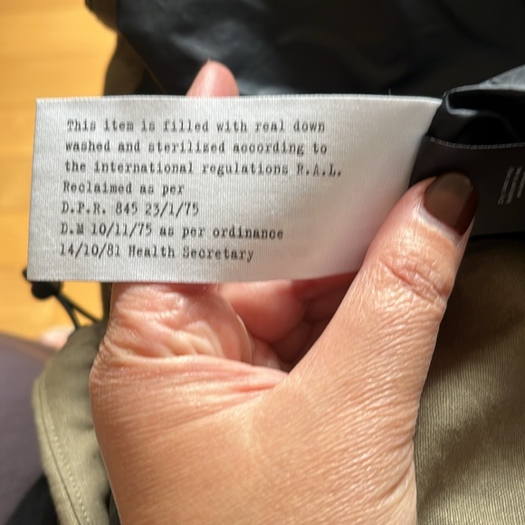 NWT Rag & Bone Mens' Olive Puffer Coat size L - Picture 3 of 5